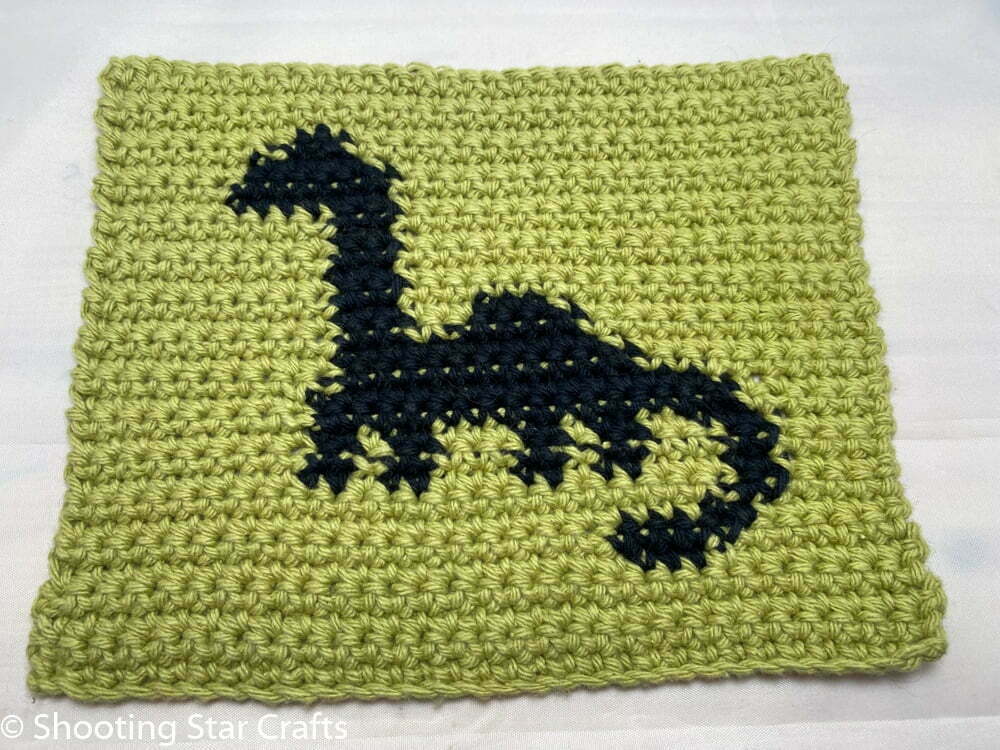Dinosaur Dishcloth